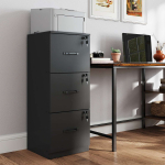 Dokumendikapp 40x41x103 cm Must