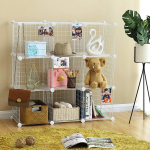 Metallist riiul 93x31x93cm valge