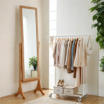 Riidestange 45 x 92-132 x 162 cm Valge