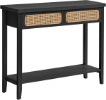 Konsoollaud sahtlitega 100x30x80cm must