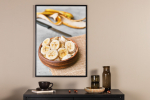 Seinapilt Banaan 50x70 cm Kollane
