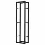 K&uuml;ttepuude riiul 40x25x150 cm Must