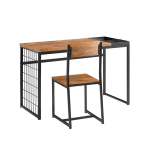 Kontorilaud pruun tooliga