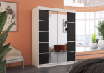 Liugustega Riidekapp NORDIC 150 150x200x58 Valge