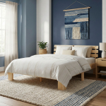 Voodi puidust 160x200 Looduslik