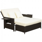 Aiadiivan Lounge 130x72 cm Tumepruun