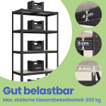 Metallriiul 2 tk 50 x 100 x 200 cm hall must