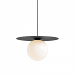 Rippuv laevalgusti Skiva Ball L must