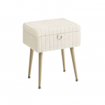 Taburet 30 x 40 x 50 cm Valge