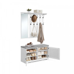 Esikupink ja riidenagi 35.5x101x52.5 cm valge