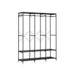 Avatud riidekapp 40 x 141 x 180 cm must