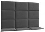 Polsterdatud Seinapaneel Quadratta 180x120 180x3.5x120 cm Tume Hall
