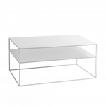 Valge diivanilaud Tensio 100x60