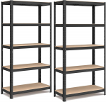 Laoriiulid 2 tk 90x40x180 cm Must