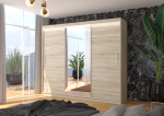 Liugustega riidekapp SALTO 250 250x215x58 Sonoma