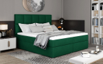 Boxspring Kontinentaalne Voodi L&auml;ikiv 185x210 185x124x200 cm Roheline