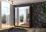 Liugustega Riidekapp MORGAN 180 180x215x58 Must
