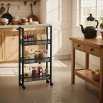 Serveerimisk&auml;ru 13x45.4x77 cm hall must