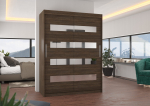 Liugustega Riidekapp BALTIC 150 150x200x58 Choco