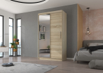 Liugustega riidekapp ESTI 120 120x59x215 cm Sonoma