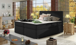 Boxspring Kontinentaalne Voodi Divalo 140X200 140x200 cm Must
