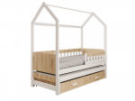Voodi Jaspis 97x200x206 cm Valge
