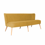 Kolmekohaline diivan 180x65x72 cm kollane