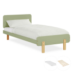 Voodi 90x200 madratsiga roheline