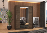 Liugustega Riidekapp INESS 150 150x200x58 Choco