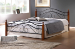 Metallraamiga voodi 165x215 Must Pruun
