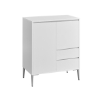 Kummut sahtlitega valge 40x70x85cm