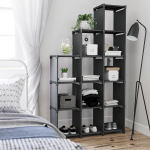 Modulaarne riiul 105x30x140cm must
