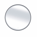 Valgustusega Peegel Divissi L 80x80x3 cm Must