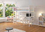 Loft Korrusvoodi MIAGO 180x80 cm Valge