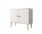 Ustega kummut Deri 100x85x42 cm Valge