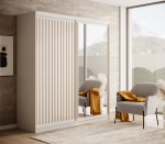 Riidekapp Delia 180 180x205x60 cm Valge