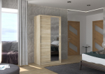 Liugustega Riidekapp BAROS 100 100x200x58 cm Sonoma