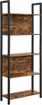 K&otilde;rge raamaturiiul 62x24x165 cm pruun must