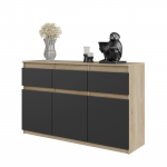 Kummut sahtlitega 120x75x35 cm Antratsiithall