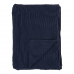 Puuvillane pleed 130 x 170 cm sinine