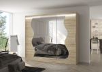 Liugustega Riidekapp SHARON 250 250x215x58 Sonoma