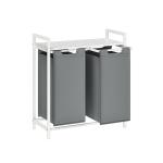 Pesukorv valge 2 x 46 L