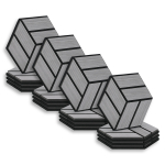 Akustiline seinapaneel 16 tk 30x26 cm hall