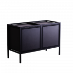 Kummut must SKAP BLACK 2R1 DOOR x2