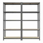 Laoriiulid 2 tk 40x90x180 cm tumehall