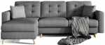 Nurgasektsioon Asgard L 248x162x93 cm Tume Hall