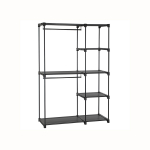 Avatud riidekapp 112 x 43 x 165 cm must