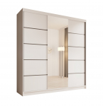 Liugustega Riidekapp Sonic 200 200x215x58 Valge