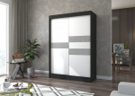 Riidekapp BATIA 150 150x215x61 cm Must