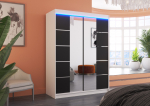Riidekapp NORDIC 150 150x58x200 cm Valge